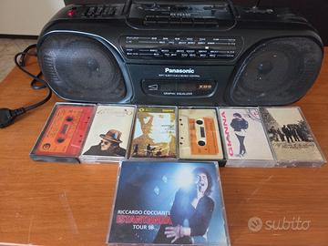 Stereo Vintage Panasonic RX-FS440+Lotto8Cassettet