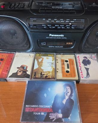 Stereo Vintage Panasonic RX-FS440+Lotto8Cassettet