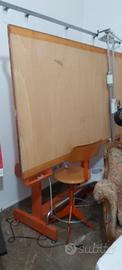 Tavolo da disegno Bieffe con tecnigrafo Zucor