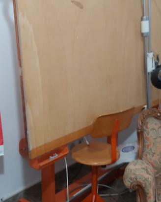 Tavolo da disegno Bieffe con tecnigrafo Zucor