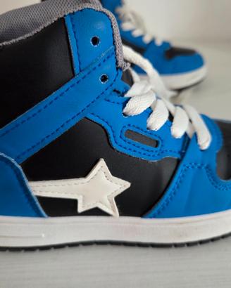 Scarpe ginnastica tg 30 bambino calzata alta