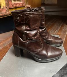 Stivaletti Nero Giardini colore testa di moro