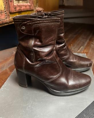 Stivaletti Nero Giardini colore testa di moro