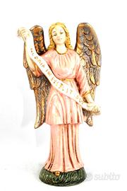 Statua Angelo Gloria Presepe Cartapesta 20 cm