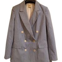 Blazer da donna doppiopetto in cotone rigato Dixie