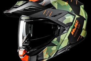 Casco Modulare HJC I80 ROKI verde arancione nero