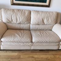 Divani pelle beige
