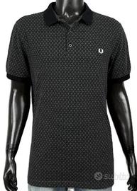 Polo FRED PERRY Uomo XL Slim Fantasia Geometrica