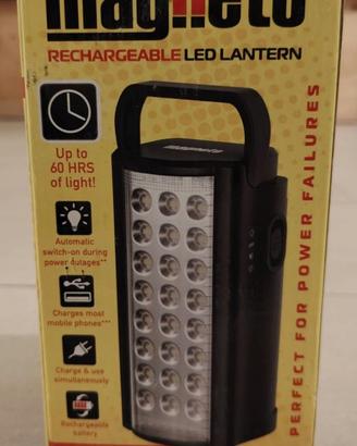 Lampada RICARICABILE PORTATILE a LED con porta USB