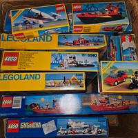 Lotto lego anni 80, box e istruzioni vintage 