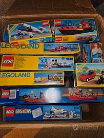 Lotto lego anni 80, box e istruzioni vintage 