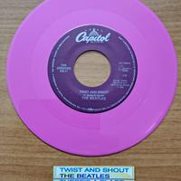 Disco vinile rosa 45 giri the Beatles