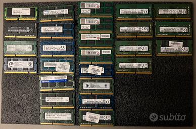 22 moduli RAM SO-DIMM DDR3, DDR4