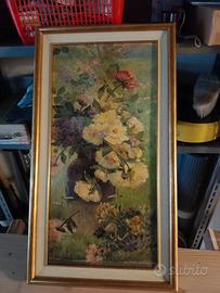 Quadro con dipinto floreale
