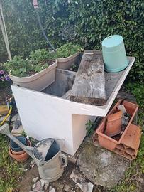 Lavatoio in cemento da esterno