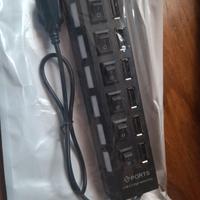 hub usb nuovo con interruttori