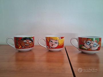 Set 3 tazze in ceramica 