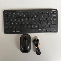 Mouse e tastiera bluetooth compatti
