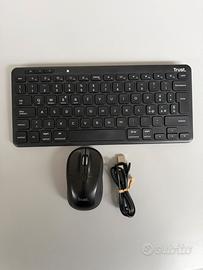 Mouse e tastiera bluetooth compatti