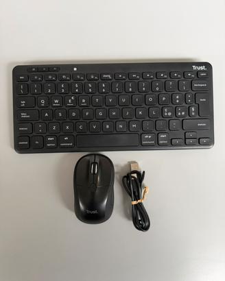 Mouse e tastiera bluetooth compatti