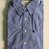 Camicia azzurra a quadretti Abercrombie & Fitch