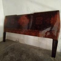 Testiera letto matrimoniale in radica vintage 40€