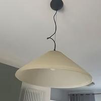 Lampadario a soffitto in vetro di Murano satinato