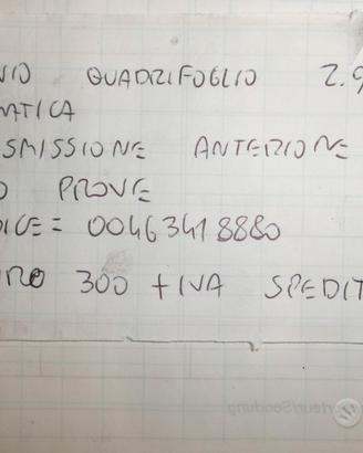 Trasmissione anteriore stelvio, quadrifoglio
