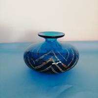 Vaso tozzo in vetro soffiato Mdina Glass 