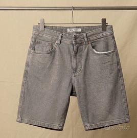 Pantaloncini Zara di jeans grigi vintage