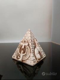 Piramide decorativa egizia in resina
