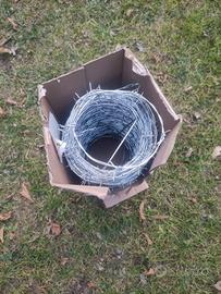 filo spinato metri 50 nuovo ancora imballato 