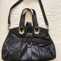 Borsa a tracolla in pelle nera da donna Bally