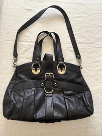 Borsa a tracolla in pelle nera da donna Bally