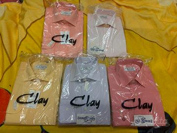 5 Camicia Clay tag.39 cotone made in Italy uomo