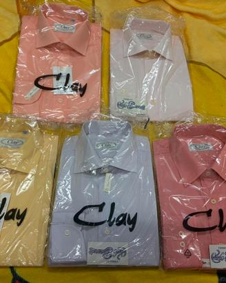 5 Camicia Clay tag.39 cotone made in Italy uomo
