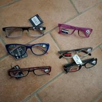 set 6 occhiali da vista 1.0 1.50 nuovi donna