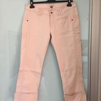 Pantaloni rosa cipria a pinocchietto GUESS