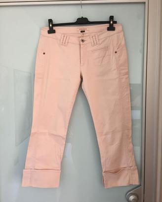 Pantaloni rosa cipria a pinocchietto GUESS