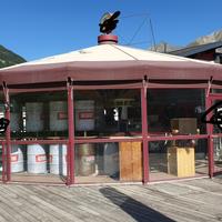 Ombrellone (bar-chiosco) veranda vetrata apreski