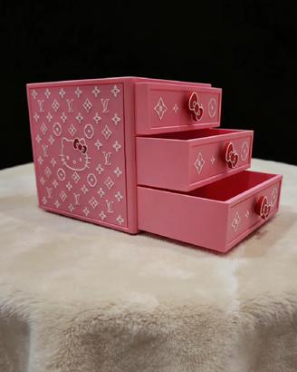 Mini cassettiera portaogetti Hello Kitty Style