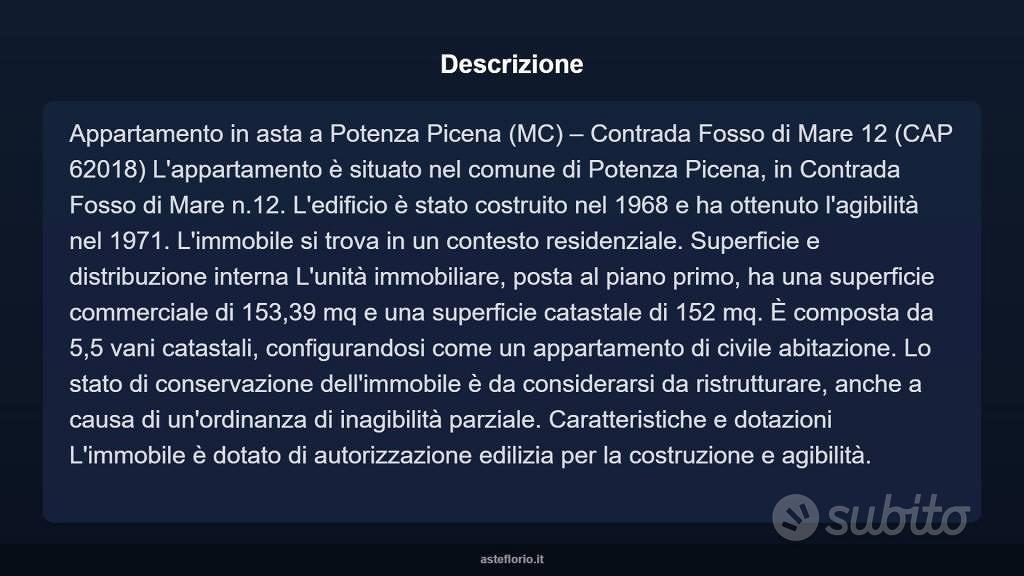 Appartamento – Potenza Picena, Contrada Palazzo Rosso, Montecoriolano - Vista 3