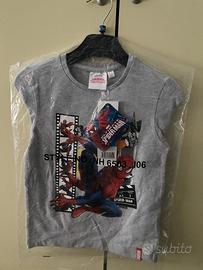 maglietta marvel spiderman bambino 6-7 anni