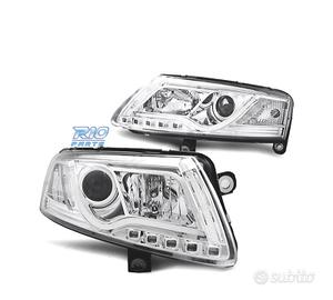FARI XENON AUDI A6 4F 04-08 LUCE DIURNA REAL TUBE 