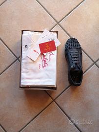 Louboutin Louis junior Spike gray