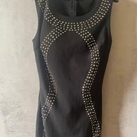 Abito nero con strass taglia S