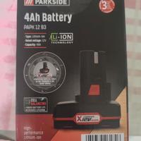 batteria Parkside X12v 4ah