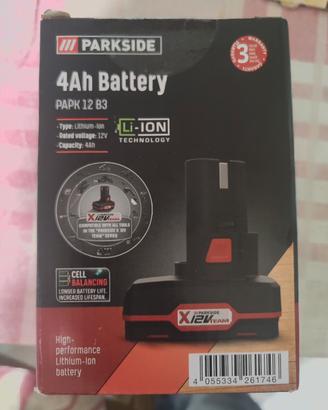 batteria Parkside X12v 4ah
