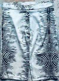 Gonna tubino stampa “ animalier” spacchi tg S