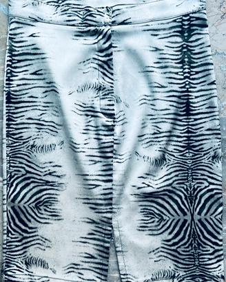 Gonna tubino stampa “ animalier” spacchi tg S